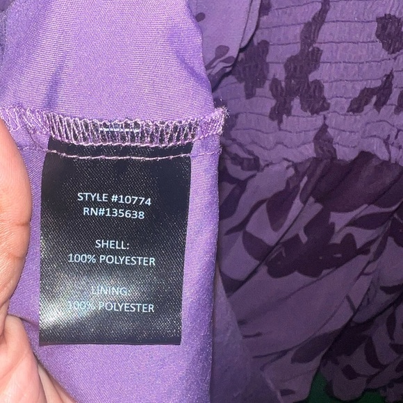 Hutch Elegant Purple Floral Dress size Small - Picture 7 of 8